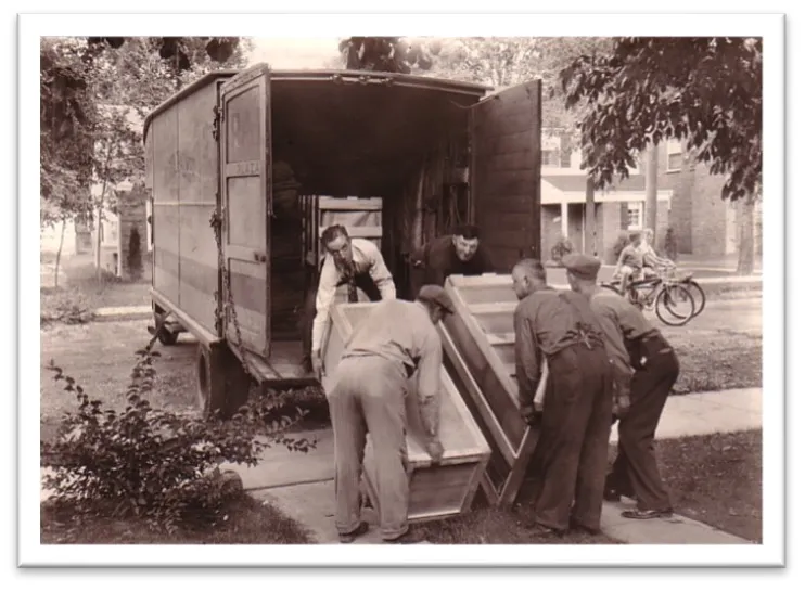 Palmer Moving History Image of moving mid-century 1940-1950