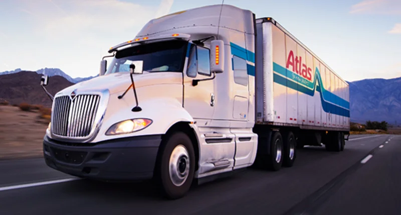 Atlas truck on the highway